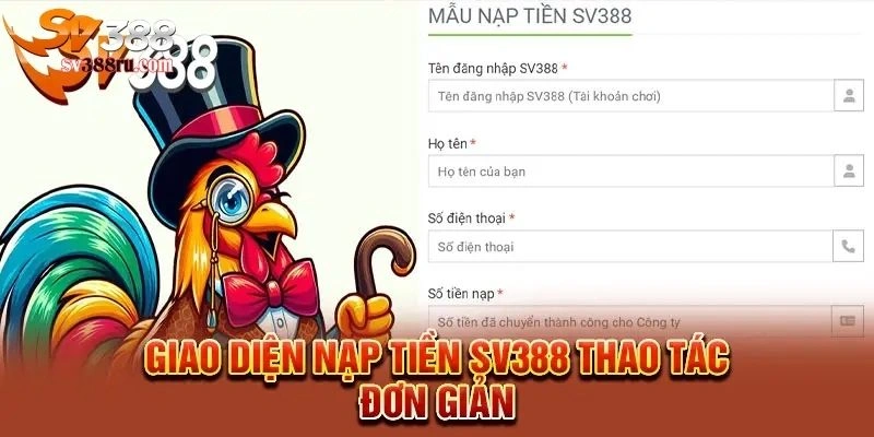 Nạp tiền SV388